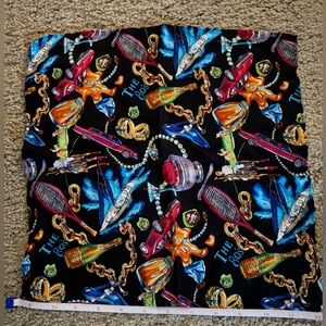 Vintage Nicole Miller pocket square 80s pattern